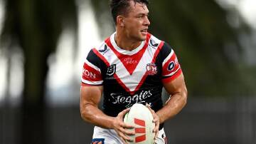 Joey Manu wants to win another premiership with the Sydney Roosters before his move to rugby union. (Dan Himbrechts/AAP PHOTOS)